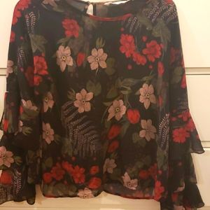 Long sleeve floral shirt